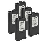 vhbw 5x Batterie compatible avec Baofeng UV-5R, BF-F8, UV-5RA, UV-5RE, BF-F9 radio talkie-walkie (1800mAh, 7,4V, Li-ion)