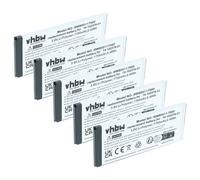 vhbw 5x Batterie compatible avec Cisco 8821, 8800 téléphone fixe sans fil (1700mAh, 3,8V, Li-polymère)