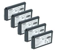 vhbw 5X Batterie Compatible avec Cisco CP-7925G-A-K9, CP-7925G-EX-K9, CP-BATT-7925G-STD téléphone Fixe sans Fil (1500mAh, 3,7V, Li-ION)