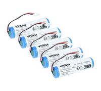 vhbw 5x Batterie compatible avec Datalogic Gryphon GM4100-HC-910, GM4100-BK-D910, GM4100-HC-433 scanner de code-barre POS (2600mAh, 3,7V, Li-ion)