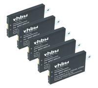 vhbw 5x Batterie compatible avec Datalogic Memor X3, CVR2, Memor NFP, DL-Memor scanner de code-barre POS (1100mAh, 3,7V, Li-ion)