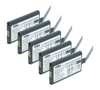 vhbw 5x Batterie compatible avec Datalogic Memor X3, CVR2, Memor NFP, DL-Memor scanner de code-barre POS (1000mAh, 3,7V, Li-ion)