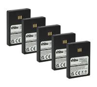 vhbw 5x Batterie compatible avec DeTeWe Aastra téléphone fixe sans fil (950mAh, 3,7V, Li-ion) noir