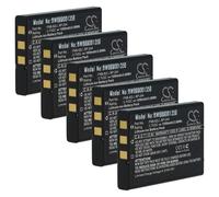 vhbw 5x Batterie compatible avec Dynascan AD-09 radio talkie-walkie (1050mAh, 3,7V, Li-ion)