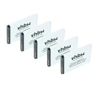 vhbw 5X Batterie Compatible avec Garmin GLO 2 téléphone Portable (650mAh, 3,7V, Li-ION)