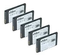 vhbw 5X Batterie Compatible avec Garmin GLO 2 téléphone Portable (900mAh, 3,7V, Li-ION)