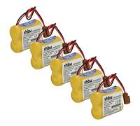 vhbw 5X Batterie Compatible avec GE Fanuc A06B-0177-D106, A06B0177D106 PLC Contrôleur Logique Programmable (2200mAh, 6V, Li-MnO2)