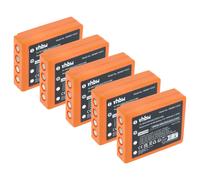 vhbw 5x Batterie compatible avec HBC Radiomatic Quadrix, Spectrum 2, Spectrum 1 opérateur télécommande industrielle (2000mAh, 3,6V, NiMH)
