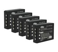 vhbw 5x Batterie compatible avec HBC Spectrum A, 1, B, 2 opérateur télécommande industrielle (2000mAh, 6V, NiMH)