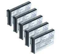 vhbw 5x Batterie compatible avec Honeywell Dolphin 60s, 70e, 75e ordinateur handheld (3200mAh, 3,7V, Li-ion)