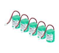 vhbw 5x Batterie compatible avec Honeywell Risco Eurosec XS3D système d'alarme (230mAh, 6V, NiMH)