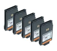 vhbw 5x Batterie compatible avec Hyt / Hytera PD662G, PD662, PD660 UL913, PD606, PD605, PD602, PD602G radio talkie-walkie (1500mAh, 7,4V, Li-ion)