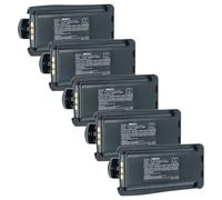 vhbw 5X Batterie Compatible avec Hyt/Hytera TC-700, TC-700V, TC-700U, TC-710 Radio Talkie-walkie (2100mAh, 7,4V, Li-ION) - avec Clip de Ceinture