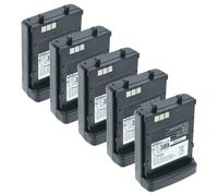 vhbw 5x Batterie compatible avec Icom IC-W32A, IC-Z1E, TC-T42E, IC-Z1, IC-Z1A, TC-T22E, IC-W32TZ, IC-W32E radio talkie-walkie (1100mAh, 7,2V, NiMH)