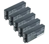 vhbw 5x Batterie compatible avec Ikusi TM64 02, TM63, 2303696 opérateur télécommande industrielle (2000mAh, 7,2V, NiMH)