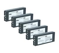 vhbw 5x Batterie compatible avec Ikusi TM70/3, TM70/8, T70 console box opérateur télécommande industrielle (2000mAh, 4,8V, NiMH)