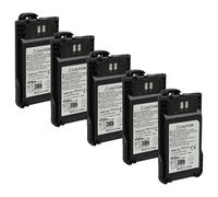 vhbw 5X Batterie Compatible avec Kenwood TK-3000T | TK-3000M2, TK-3000M, TK-3501 radio talkie-walkie (1000mAh, 7,4V, Li-ion) - avec clip de ceinture