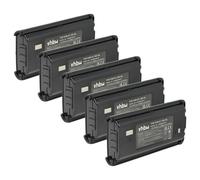 vhbw 5x Batterie compatible avec Kenwood TK-3302E, TK-3301T, TK-3301E, TK-3300UP, TK-3212M, TK-3212L radio talkie-walkie (2000mAh, 7,4V, Li-ion)