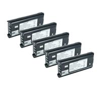 vhbw 5X Batterie Compatible avec Kenwood TK-3307, TK-3302E3, TK-3306 | pour TK-3306M3, TK-3302UK, TK-3302T radio talkie-walkie (1800mAh, 7,4V, Li-ion)