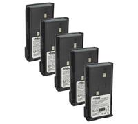 vhbw 5x Batterie compatible avec Kenwood TK-388G, TK-3107, TK-388, TK372 pour TK-378G, TK370, TK360 radio talkie-walkie (1800mAh, 7,2V, NiMH)