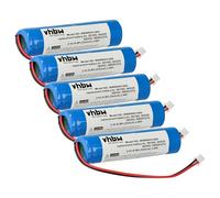 vhbw 5X Batterie Compatible avec Legrand BAEH IP66 ECO1 | BAPI, BAES, URA, DBR IP66 ECO1 éclairage d'issue de secours (2000mAh, 2,4V, NiMH)