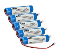 vhbw 5x Batterie compatible avec Legrand BAEH IP66 ECO1, BAPI, BAES, URA, DBR IP66 ECO1 éclairage d'issue de secours (2000mAh, 2,4V, NiMH)