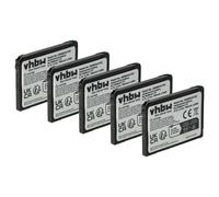 vhbw 5x Batterie compatible avec M-E FS-2.1, FS-2 radio talkie-walkie (700mAh, 3,7V, Li-ion)