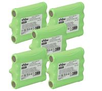 vhbw 5x Batterie compatible avec Maxon ACC510, ACC511, PMR508, PMR50, RS446 radio talkie-walkie (600mAh, 4,8V, NiMH)