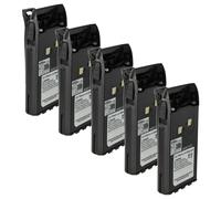 vhbw 5x Batterie compatible avec Midland CT790 radio talkie-walkie (1700mAh, 7,4V, Li-ion) - avec clip de ceinture