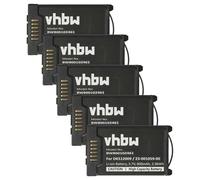 vhbw 5x Batterie compatible avec Mitel 650d, 650c, 632dt téléphone fixe sans fil (800mAh, 3,7V, Li-ion)