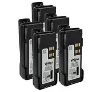 vhbw 5X Batterie Compatible avec Motorola DP4400 | DP4400E, DP2600E, DP4401 radio talkie-walkie (3000mAh, 7,2V, Li-ion) - avec clip de ceinture
