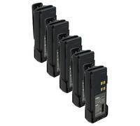 vhbw 5x Batterie compatible avec Motorola DP4400, DP4400E, DP4401e, DP4401, DP4600 radio talkie-walkie (3000mAh, 7,2V, Li-ion) - avec clip de ceinture