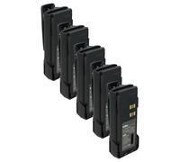 vhbw 5x Batterie compatible avec Motorola DP4600e, DP4800, DP4601, DP4601e, DP4800e radio talkie-walkie (3000mAh, 7,2V, Li-ion) - avec clip de ceinture