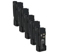 vhbw 5x Batterie compatible avec Motorola DP4800, DP4601, DP4600, DP4401, DP4801 radio talkie-walkie (2600mAh, 7,4V, Li-ion) - avec clip de ceinture