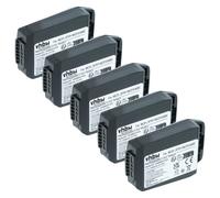 vhbw 5x Batterie compatible avec Motorola MC21, MC2180, MC2100 ordinateur handheld (2300mAh, 3,7V, Li-ion)
