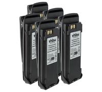 vhbw 5x Batterie compatible avec Motorola P8260, P8800, PR6380, P8268 radio talkie-walkie (1800mAh, 7,4V, Li-ion) - avec clip de ceinture