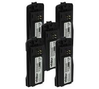 vhbw 5x Batterie compatible avec Motorola RMV2080, XT660, RVA50, XT600, XT600d, XT460, XT420, XT220 radio talkie-walkie (2100mAh, 3,7V, Li-ion)