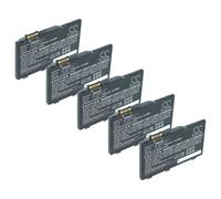 vhbw 5x Batterie compatible avec Motorola Symbol TC55 ordinateur mobile PDA scanner (4400mAh, 3,7V, Li-ion)