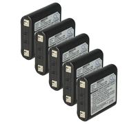 vhbw 5x Batterie compatible avec Motorola Talkabout EM1020R, EM1000R, EM1000A, EM1000, FV300, FV500, FV600 radio talkie-walkie (700mAh, 3,6V, NiMH)