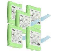 vhbw 5x Batterie compatible avec Motorola Talkabout T40, T80 Extreme, TLKR 3, TLKR 5, TLKR 6, XT, XTB, XTK radio talkie-walkie (700mAh, 4,8V, NiMH)