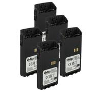vhbw 5x Batterie compatible avec Motorola XiR DP3661, DP3000e, E8628i, E8608i, E8668, E8608, E8600 radio talkie-walkie (1600mAh, 7,4V, Li-ion)