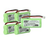 vhbw 5x Batterie compatible avec Siemens Gigaset A260 DUO, AL110a, A260 TRIO, A260, A265, A345, AL110 téléphone fixe sans fil (700mAh, 2,4V, NiMH)