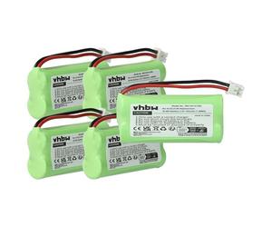 vhbw 5x Batterie compatible avec Siemens Gigaset A260 DUO | AL110a, A260 TRIO, A260, A265, A345, AL110 téléphone fixe sans fil (700mAh, 2,4V, NiMH)