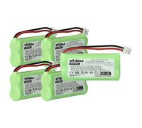 vhbw 5x Batterie compatible avec Siemens Gigaset AS150, AS15, AS160, AS150 DUO, AS150 TRIO, AS145, C240 téléphone fixe sans fil (700mAh, 2,4V, NiMH)