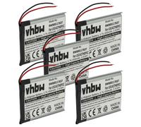 Vhbw 5x Batterie Compatible Avec Sony Nwz-E464, Nwz-S764, Nwz-E463 Casque Audio, Écouteurs Sans Fil (650mah, 3,7v, Li-Polymère)
