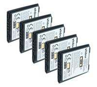 vhbw 5x Batterie compatible avec Symbol MC659B, MC67 ordinateur mobile PDA scanner (3600mAh, 3,7V, Li-ion)