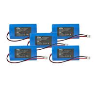 vhbw 5x Batterie compatible avec Villeroy & Boch Troll 2.0 78270-78284 lampe de table (4400mAh, 3,7V, Li-ion)