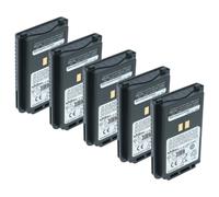vhbw 5x Batterie compatible avec Yaesu FT-4VR, FTA-250L, FT-4VE, FT-4XE, FT-4VX, FT-25E, FT-4XR, FT-65E radio talkie-walkie (1750mAh, 7,4V, Li-ion)
