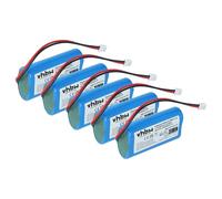 vhbw 5X Batterie Compatible avec Zafferano DAMA Pro, DAMA, Ofelia Pro | pour Ofelia, Olimpia lampe de chevet, de salon (5200mAh, 3,7V, Li-ion)