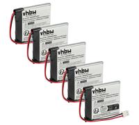 vhbw 5x Batterie compatible avec Zafferano POLDINA MICRO, LD0490F3 lampe de chevet, de salon (1900mAh, 3,7V, Li-polymère)